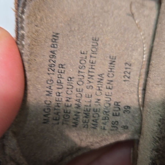 Taos Women Brown Hook&loop Leather Sandals Shoes Sz 8 - Picture 8 of 12